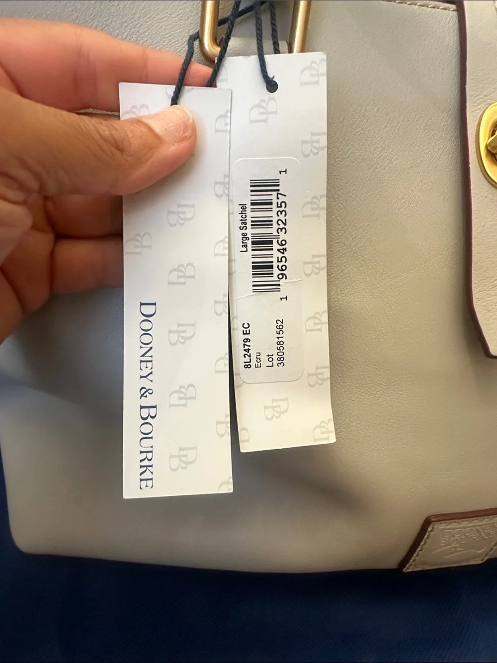 Dooney & Bourke cream leather